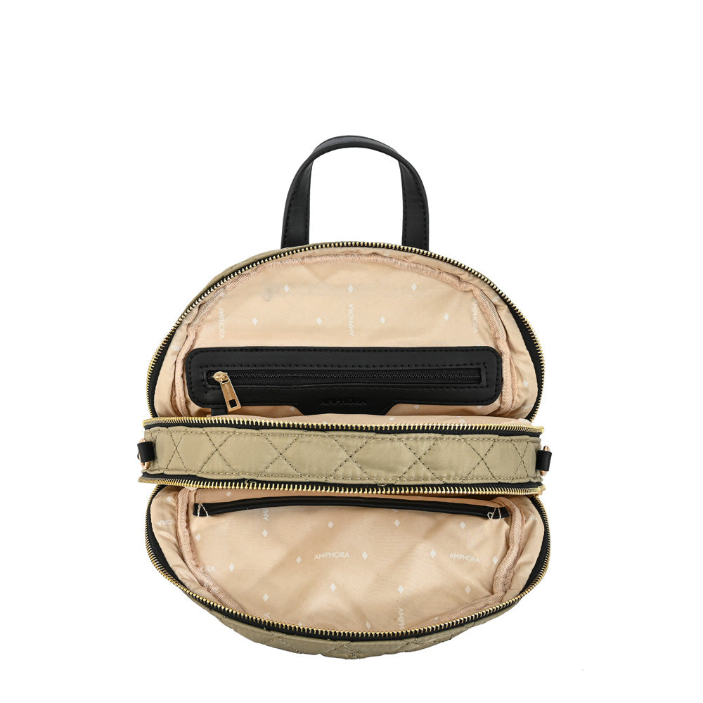 Mochila bugi mediana taupe