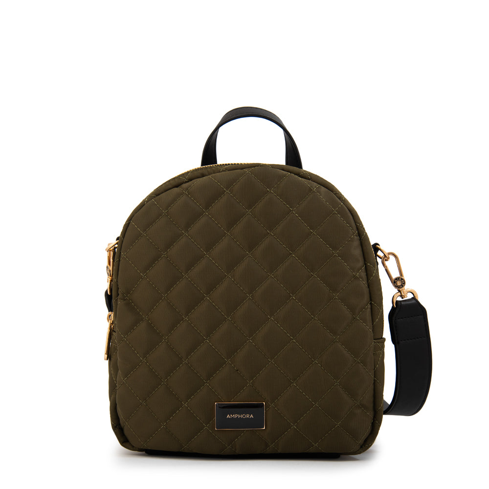 Mochila bugi mediana verde oliva