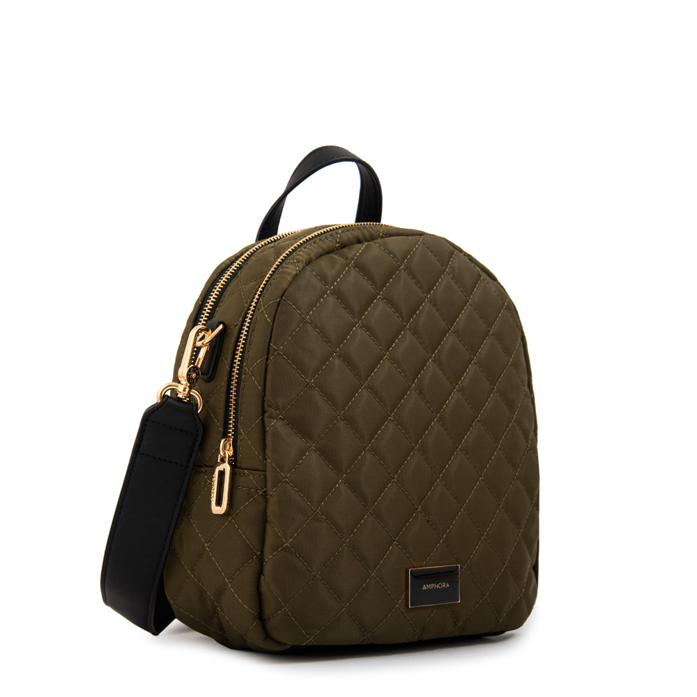 Mochila bugi mediana verde oliva