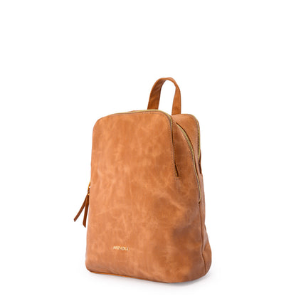 Mochila tres divisiones pequeña mediana noray camel