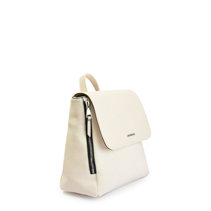 Mini Mochila con tapa neferet blanco