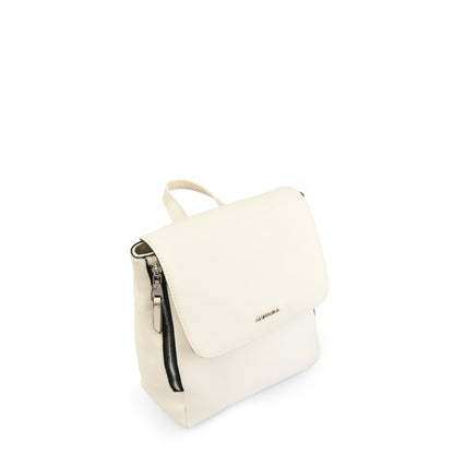 Mini Mochila con tapa neferet blanco