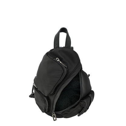 Mochila grande lazare negro texturizado