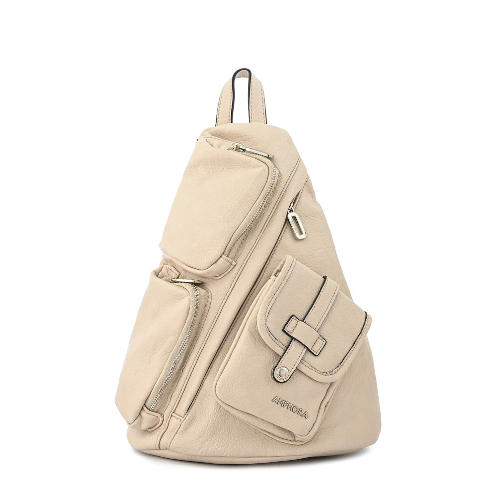 Mochila lazare grande blanco crudo