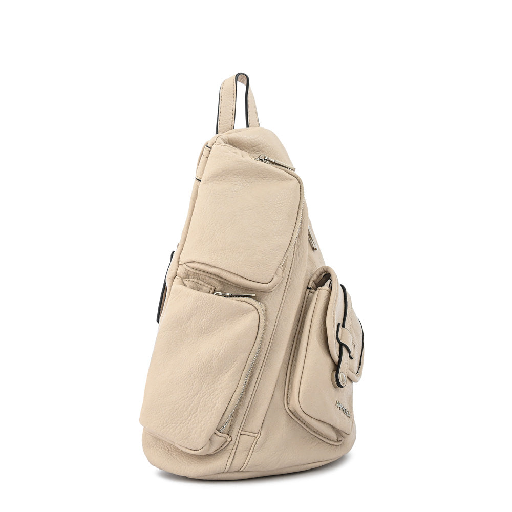 Mochila lazare grande blanco crudo