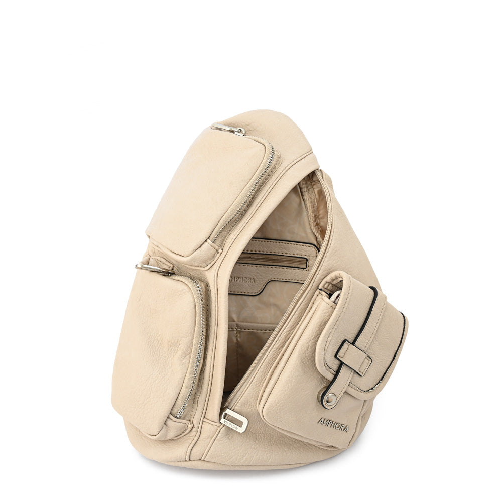 Mochila lazare grande blanco crudo