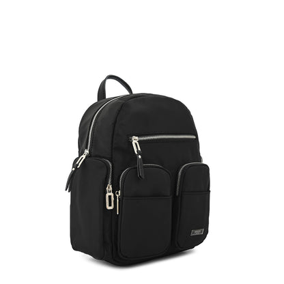 Mochila grande cler negro texturizado