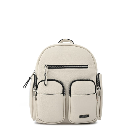 Mochila grande cler blanco crudo