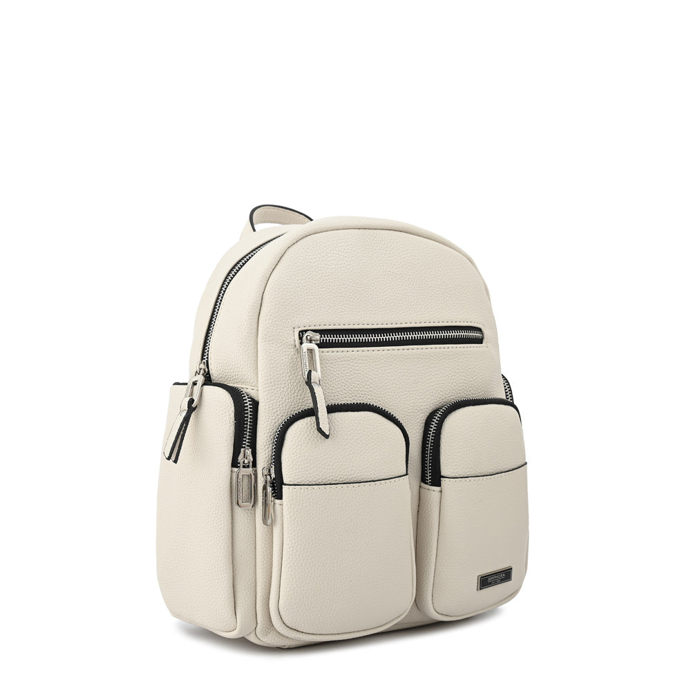 Mochila grande cler blanco crudo