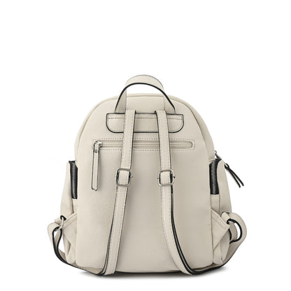 Mochila grande cler blanco crudo