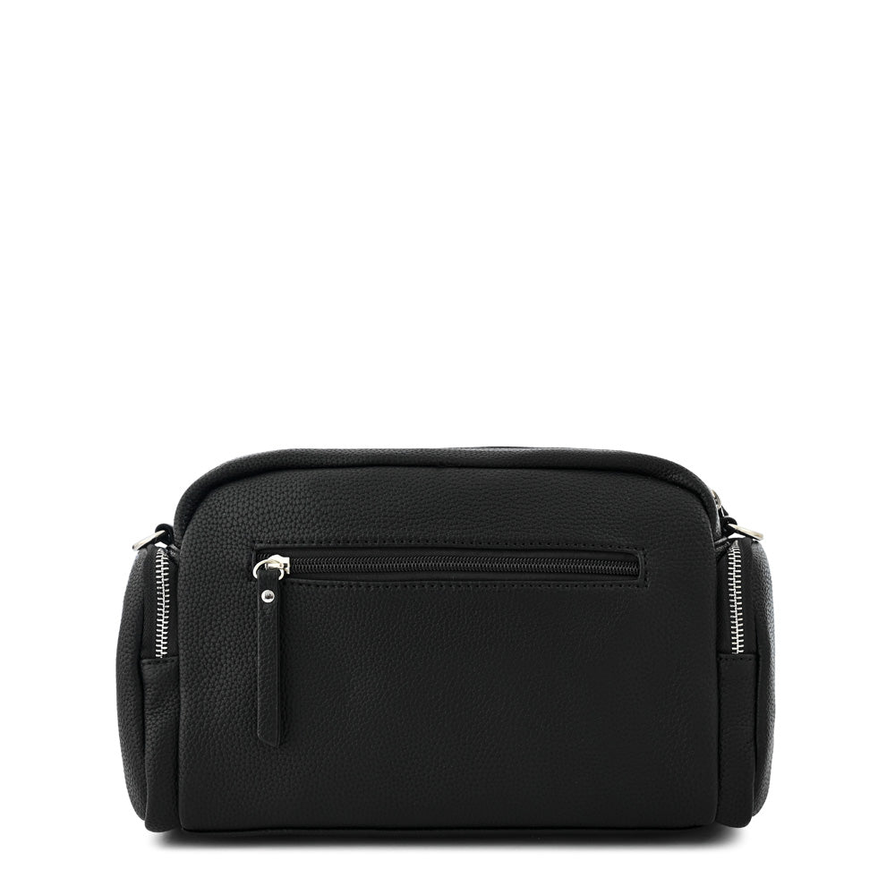 Cartera bandolera mediana cler negro