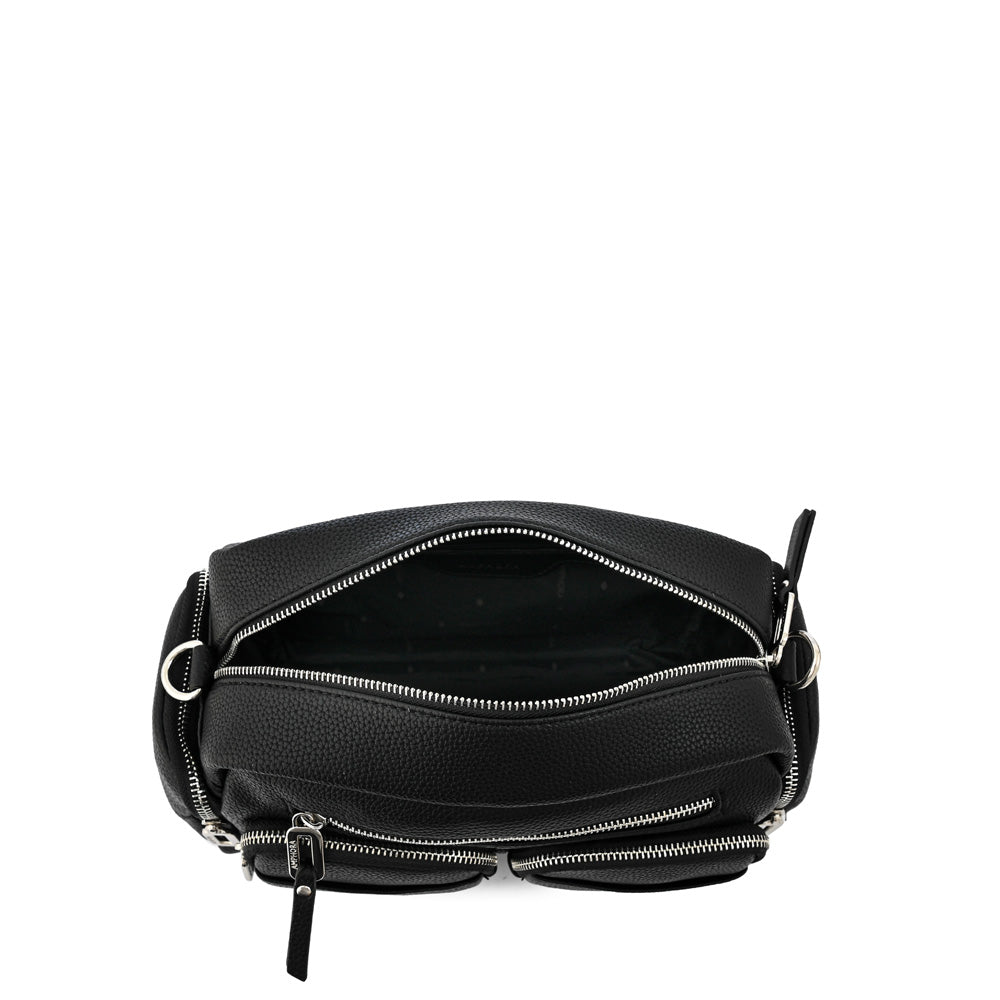 Cartera bandolera mediana cler negro