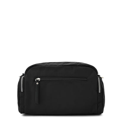 Cartera bandolera mediana cler negro texturizado