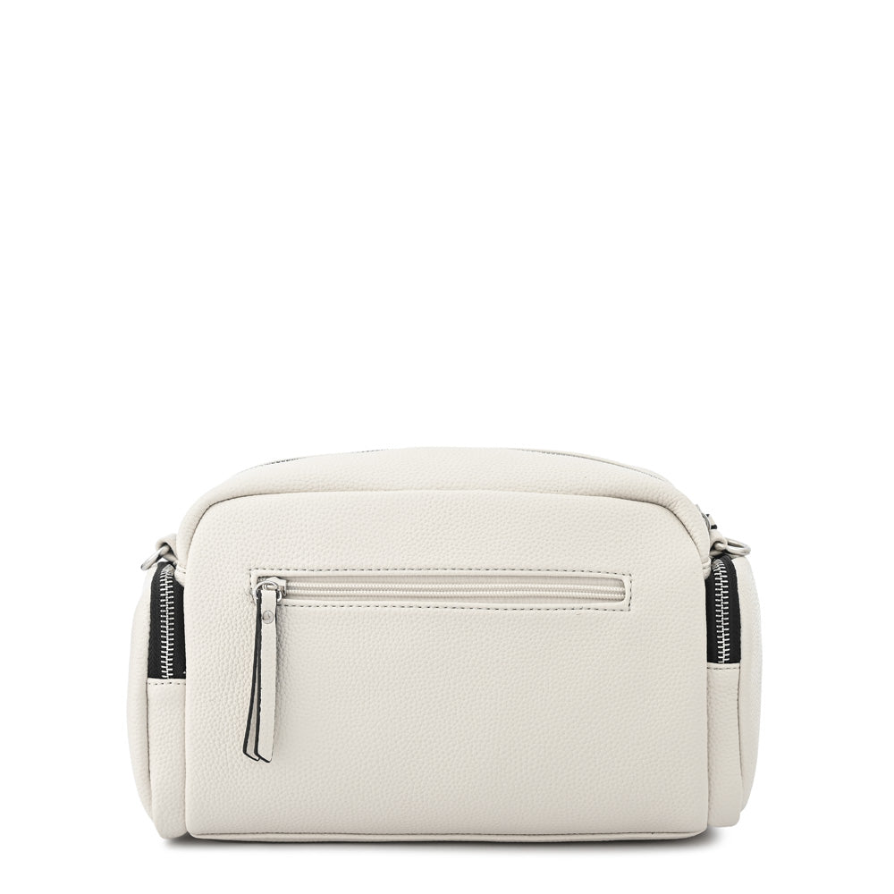 Cartera bandolera mediana cler blanco crudo