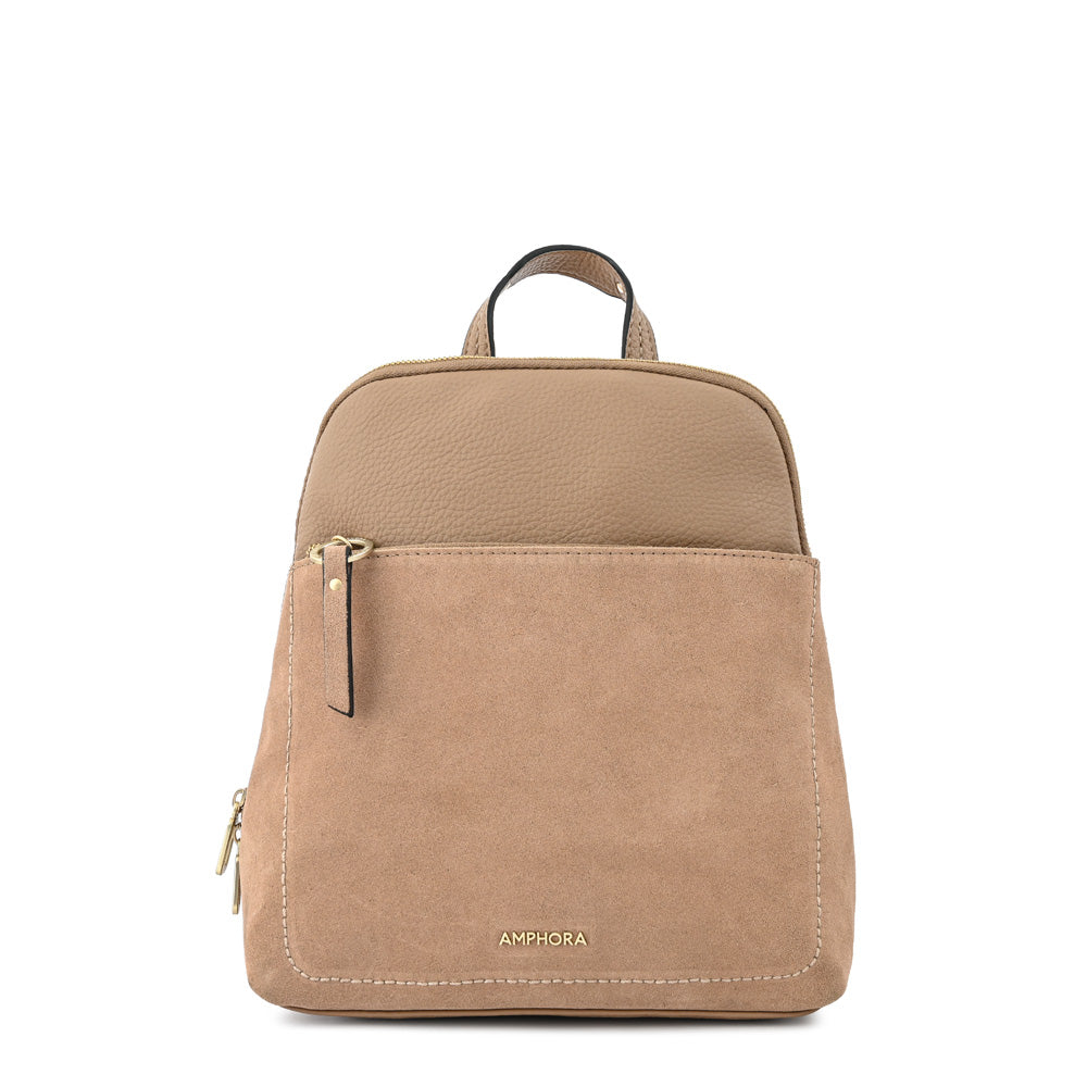 Mochila mediana villette taupe