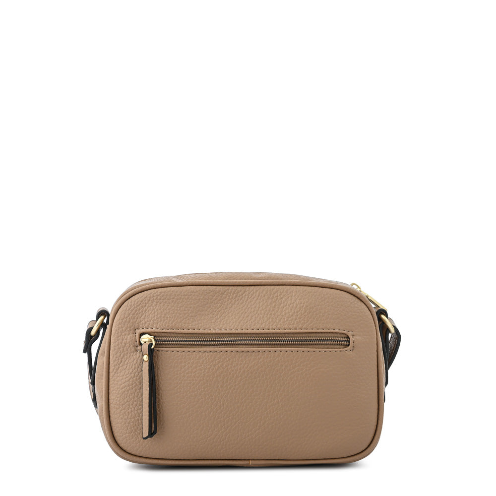 Cartera bandolera mediana villette taupe