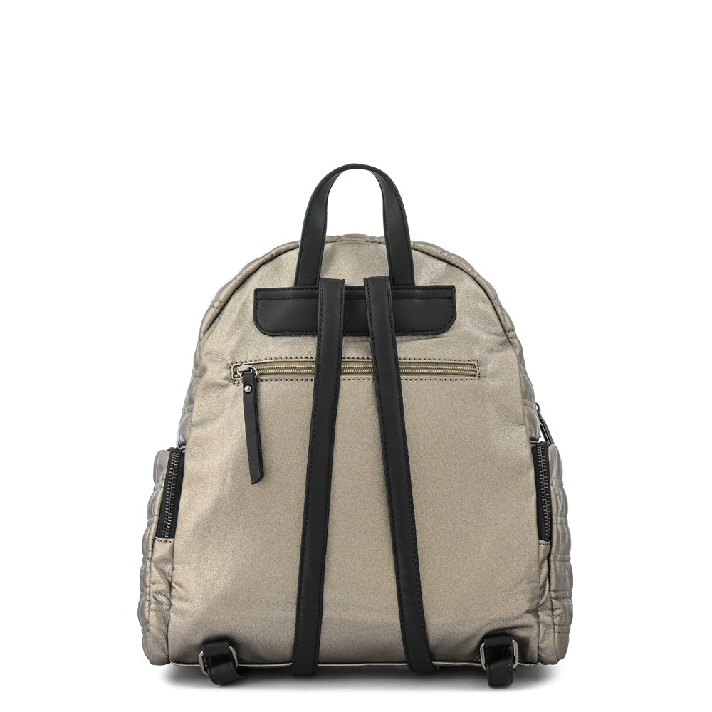 Mochila madeleine mediana plateado oscuro