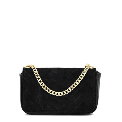 Cartera bandolera con tapa pequeña molly negro