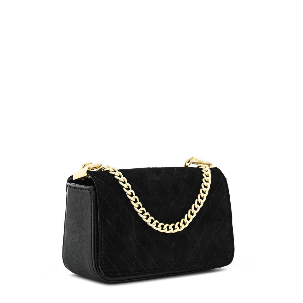 Cartera bandolera con tapa pequeña molly negro