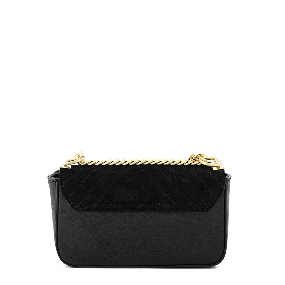 Cartera bandolera con tapa molly pequeña negro