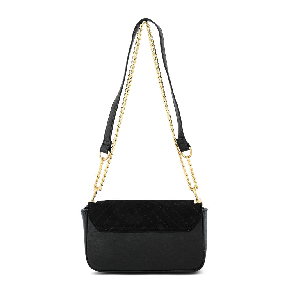 Cartera bandolera con tapa molly pequeña negro