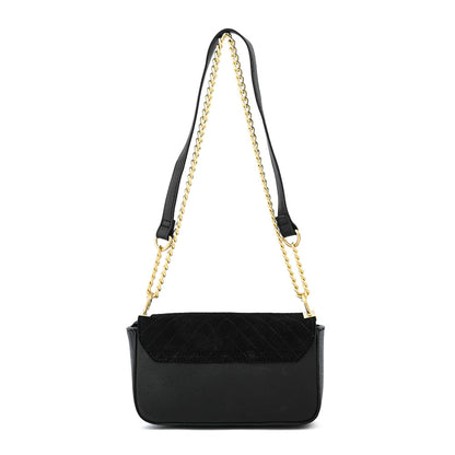 Cartera bandolera con tapa pequeña molly negro