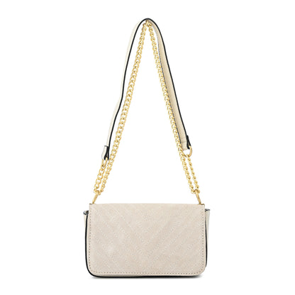 Cartera Bandolera con tapa molly pequeña blanco crudo