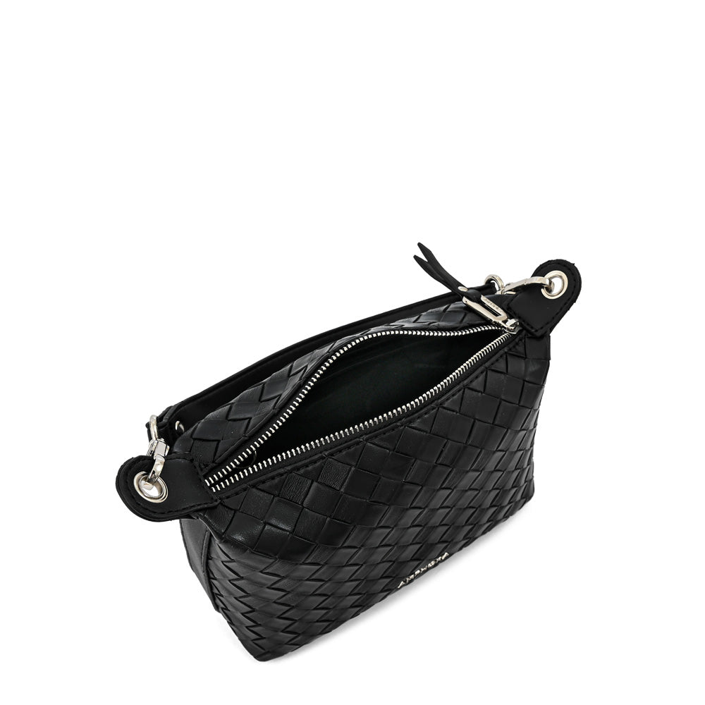 Cartera corte oval pequeña bercy negro