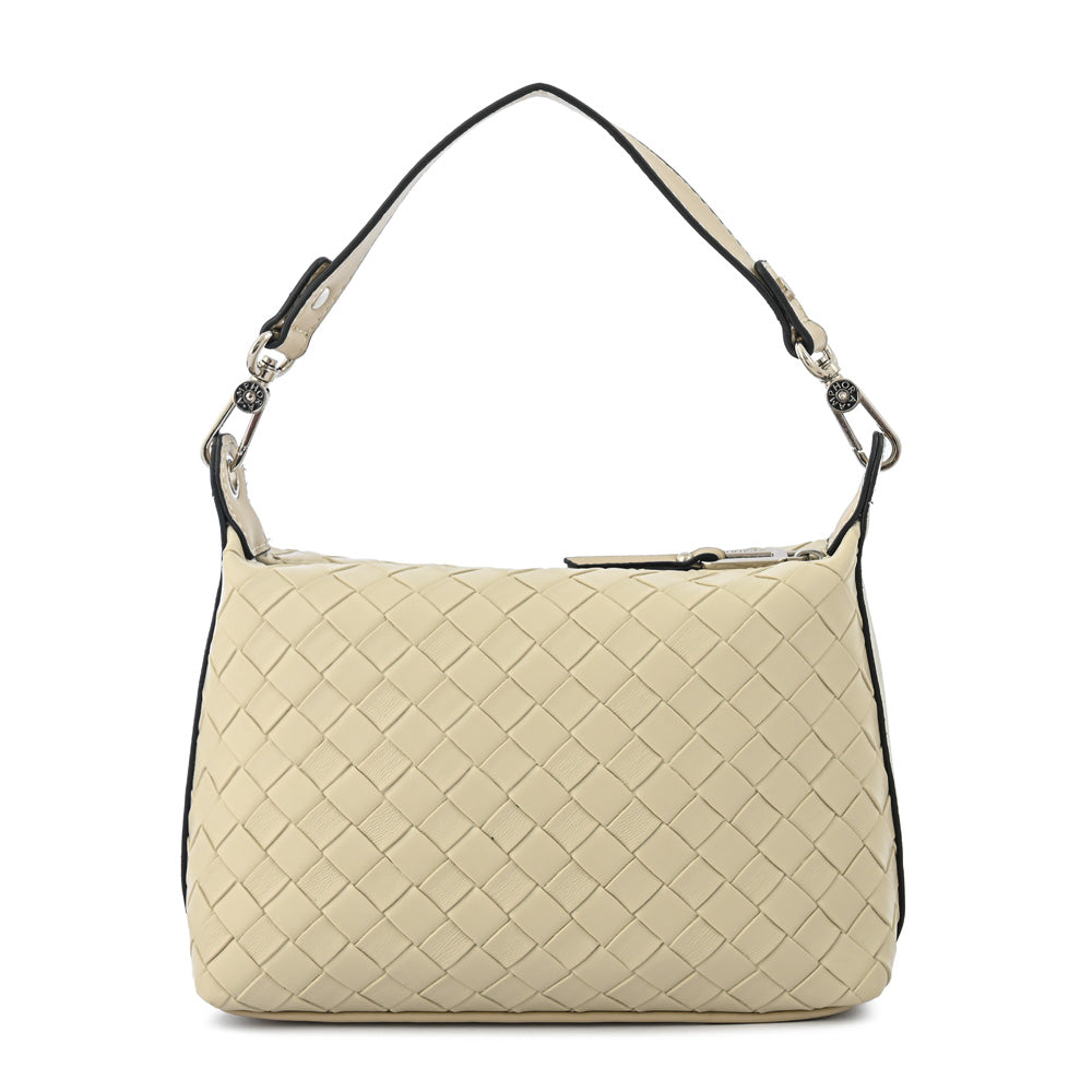 Cartera corte oval bercy pequeña beige