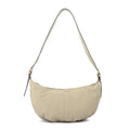 Cartera corte oval blanche mediana beige
