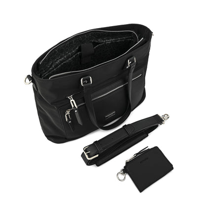 Cartera dos asas porta notebook grande gallet negro