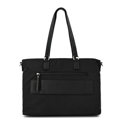 Cartera dos asas porta notebook grande gallet negro texturizado