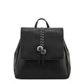 Mochila con tapa indonesia pequeña negro