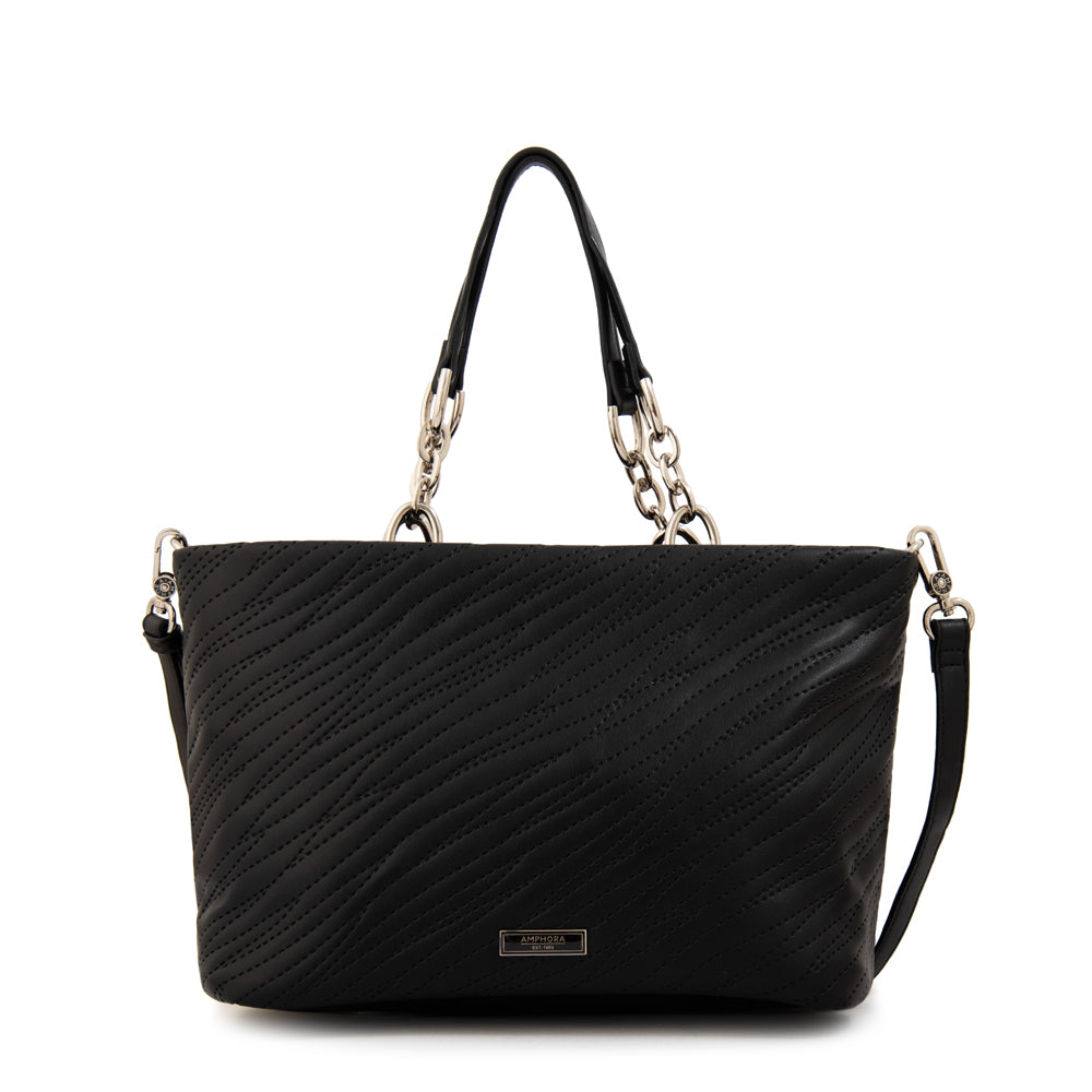 Cartera tote guinea grande negro