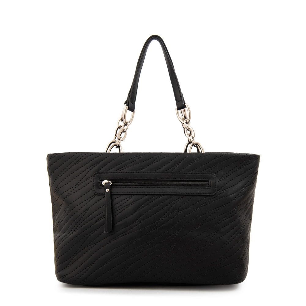 Cartera tote guinea grande negro