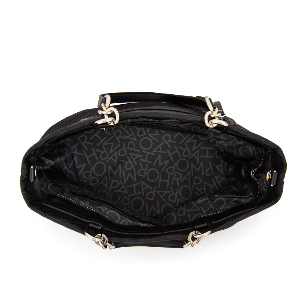 Cartera tote guinea grande negro especial