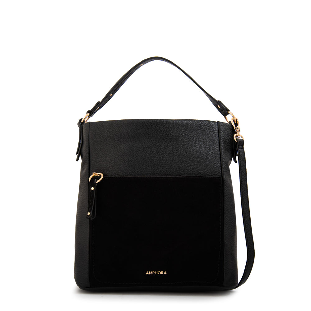Cartera tote corte recto asmara mediana negro