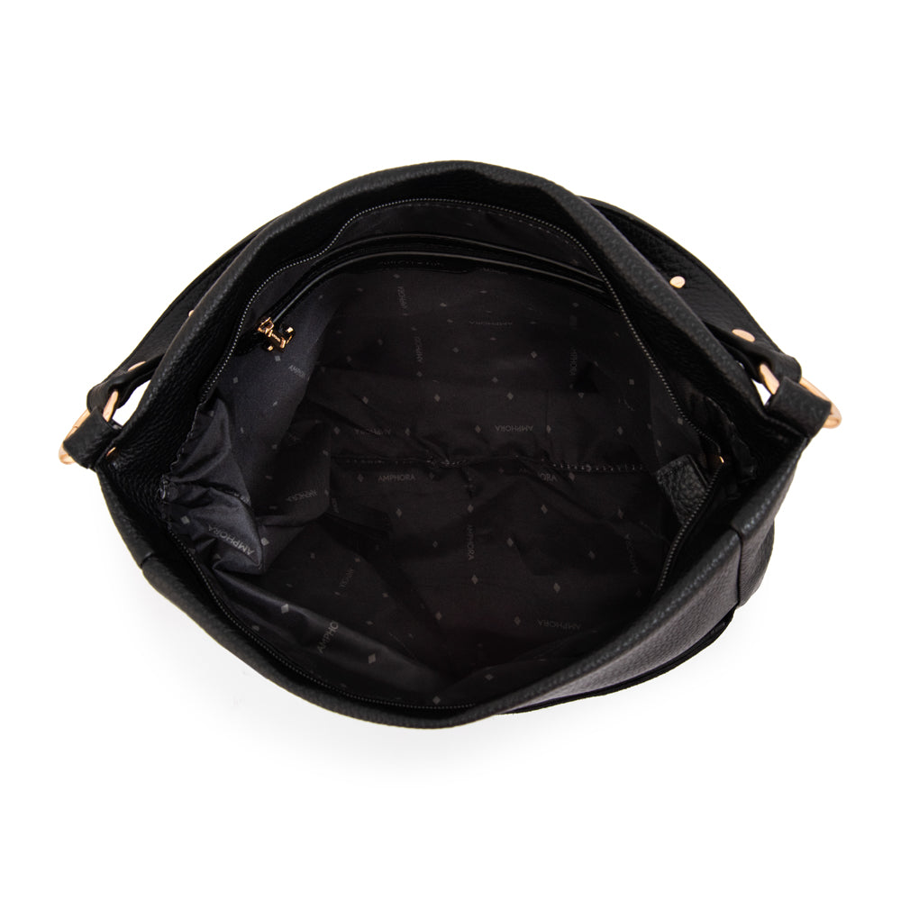 Cartera tote corte recto asmara mediana negro