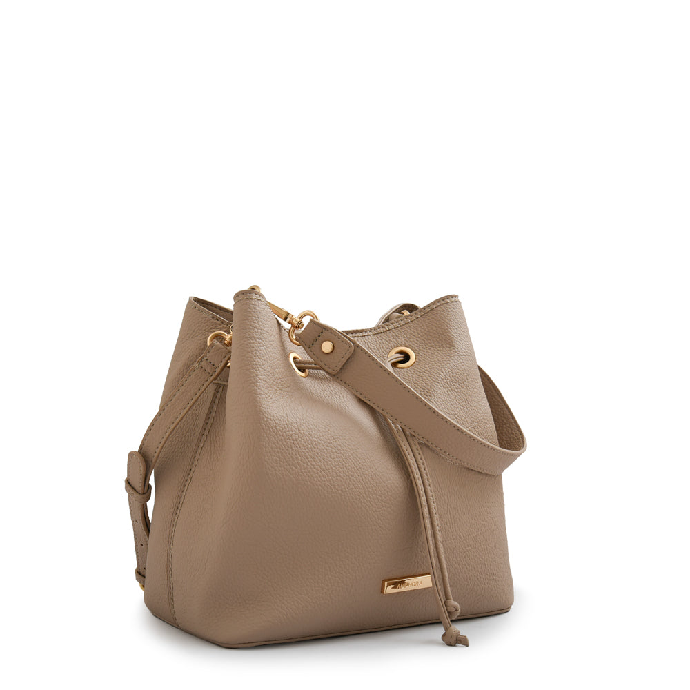 Cartera bandolera bruselas mediana beige