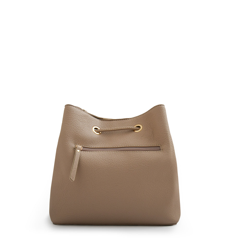 Cartera bandolera bruselas mediana beige