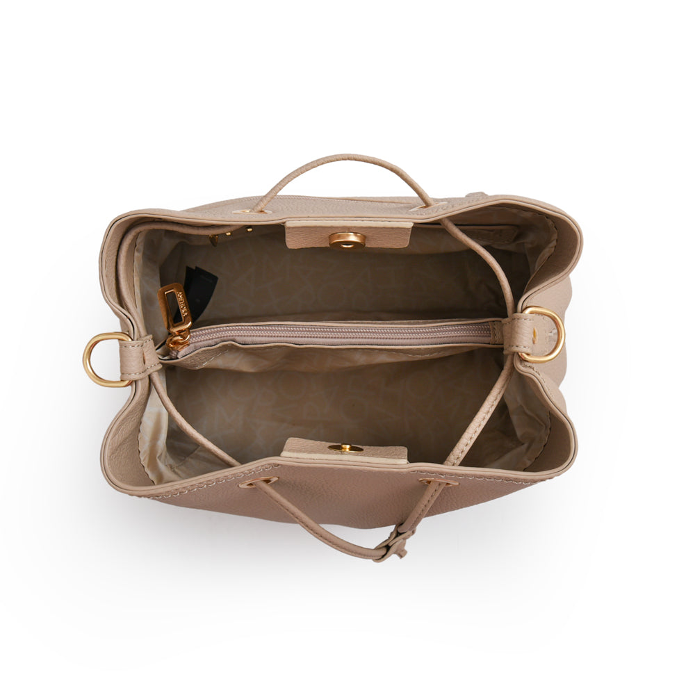 Cartera bandolera bruselas mediana beige