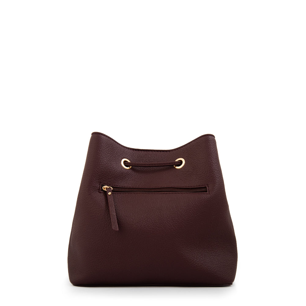 Cartera bandolera bruselas mediana burdeo