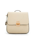 Mochila con tapa elois mediana blanco crudo