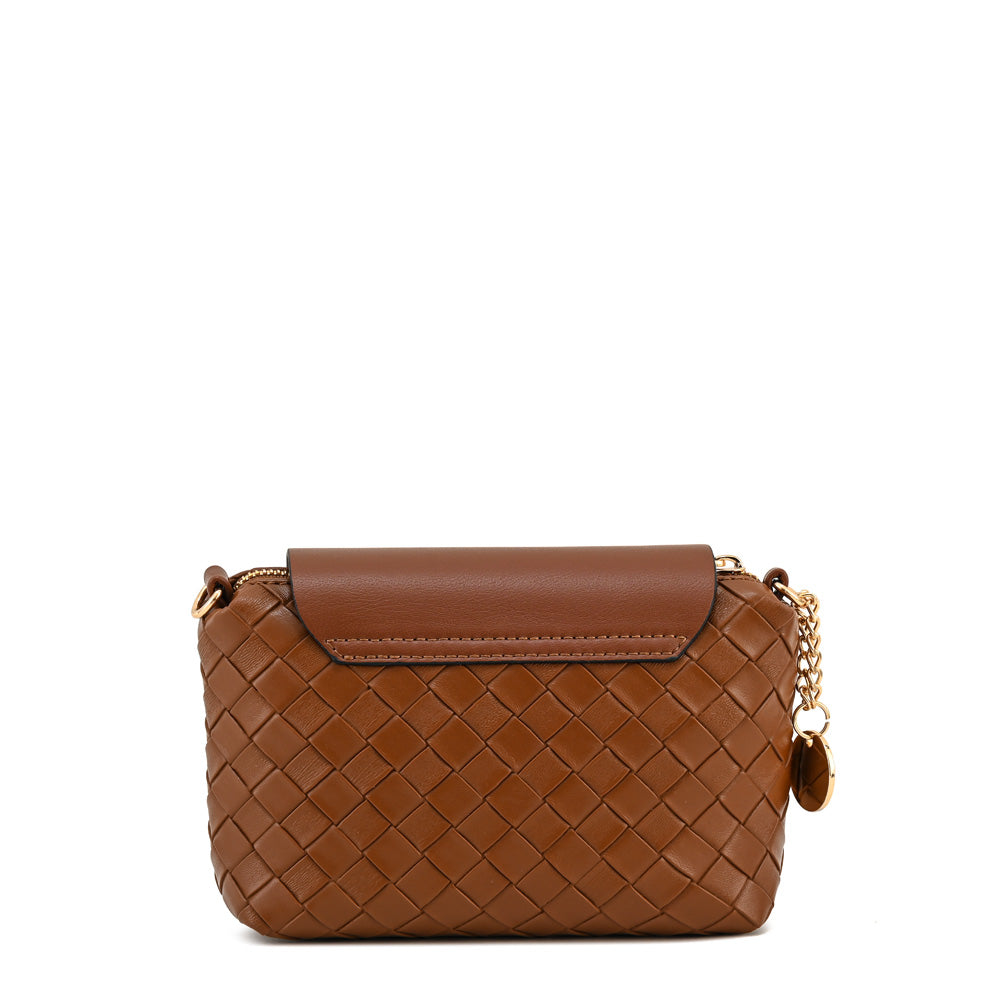 Cartera bandolera pequeña audrey café