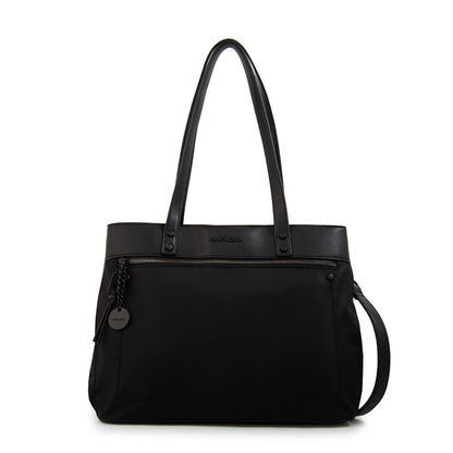 Cartera Dos Asas tres divisiones paula negro especial