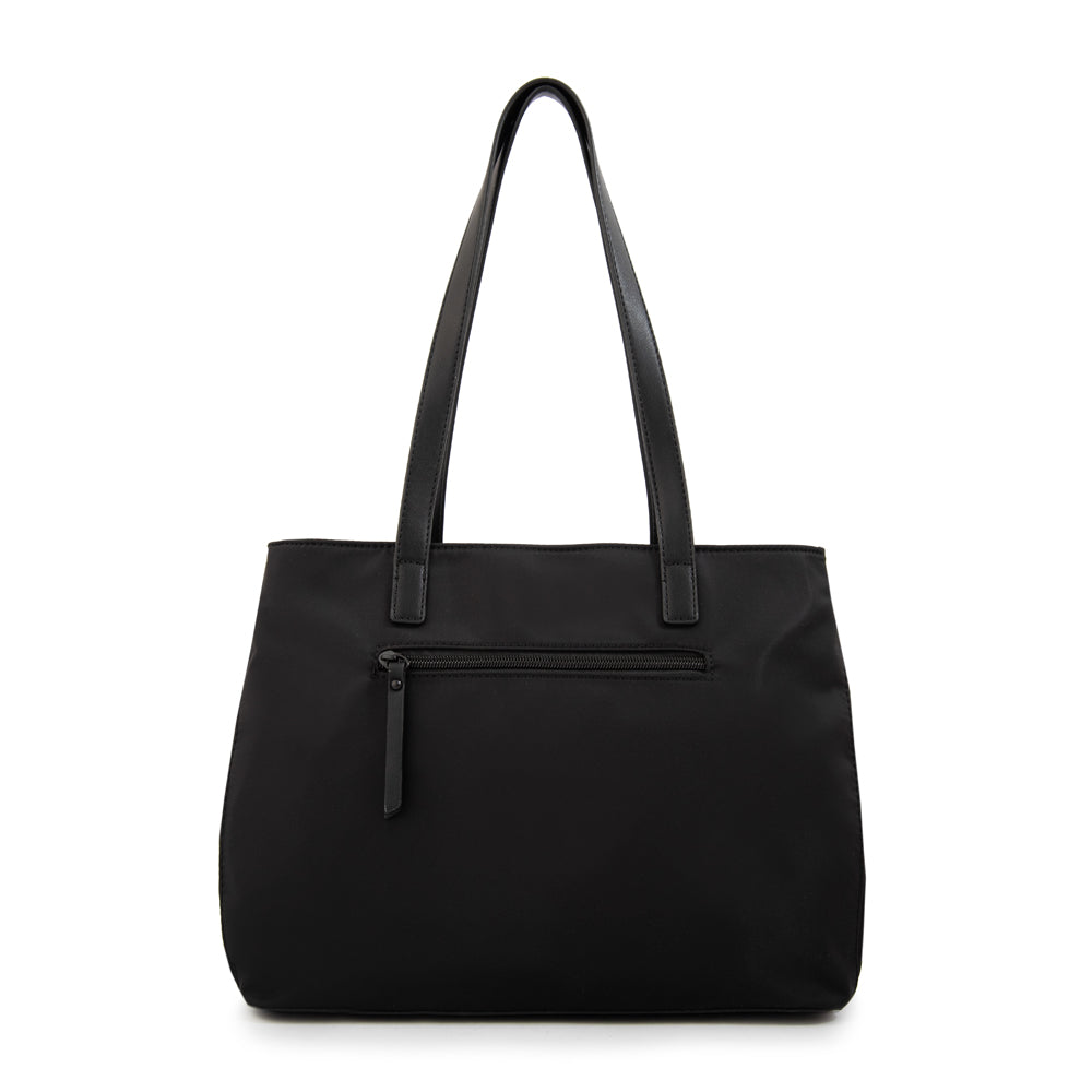 Cartera Dos Asas tres divisiones paula negro especial