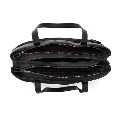 Cartera Dos Asas tres divisiones paula negro especial