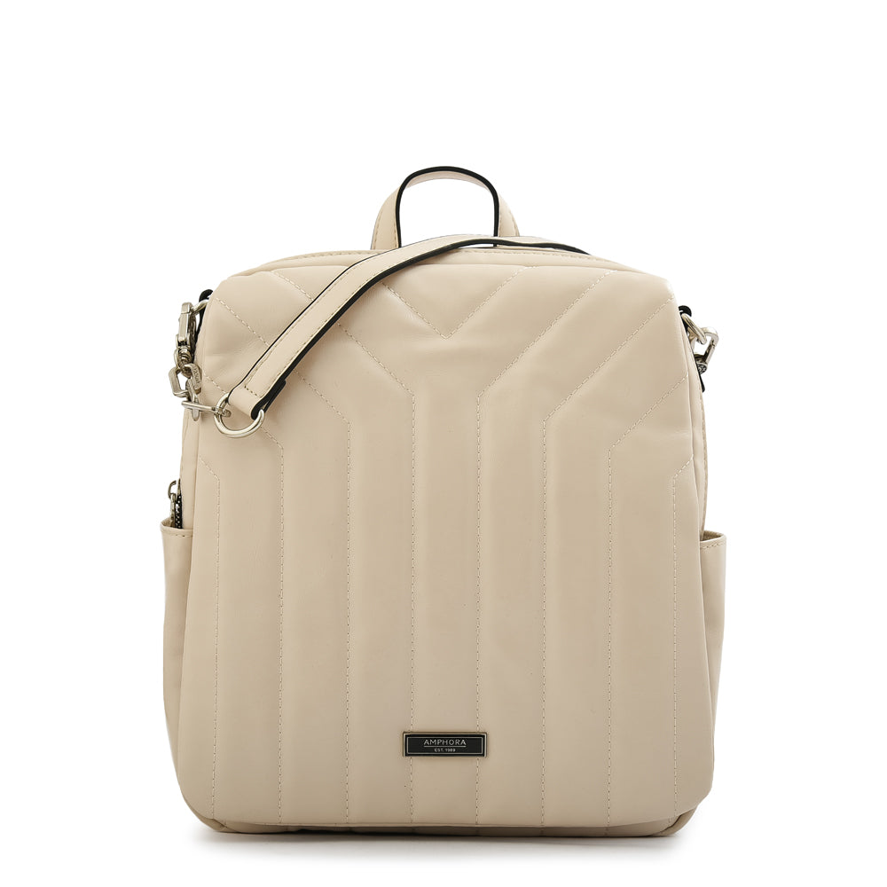 Mochila armenia mediana blanco crudo