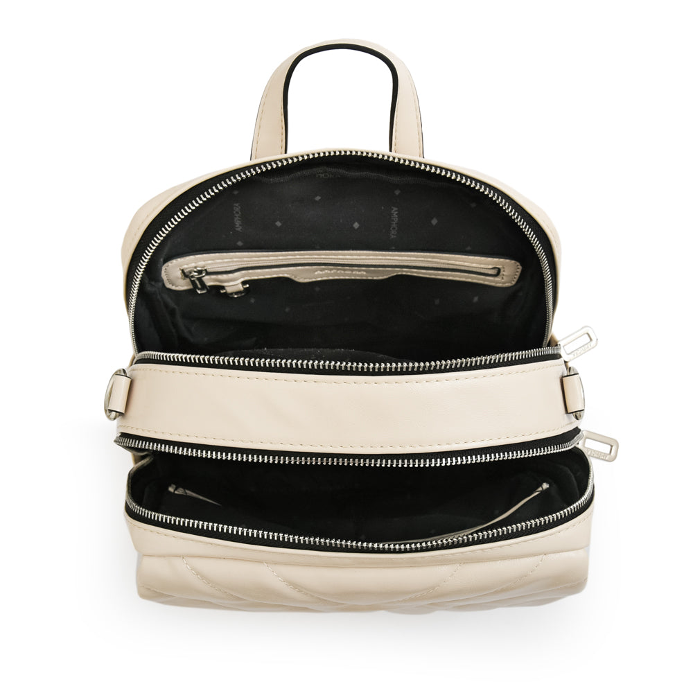 Mochila armenia mediana blanco crudo