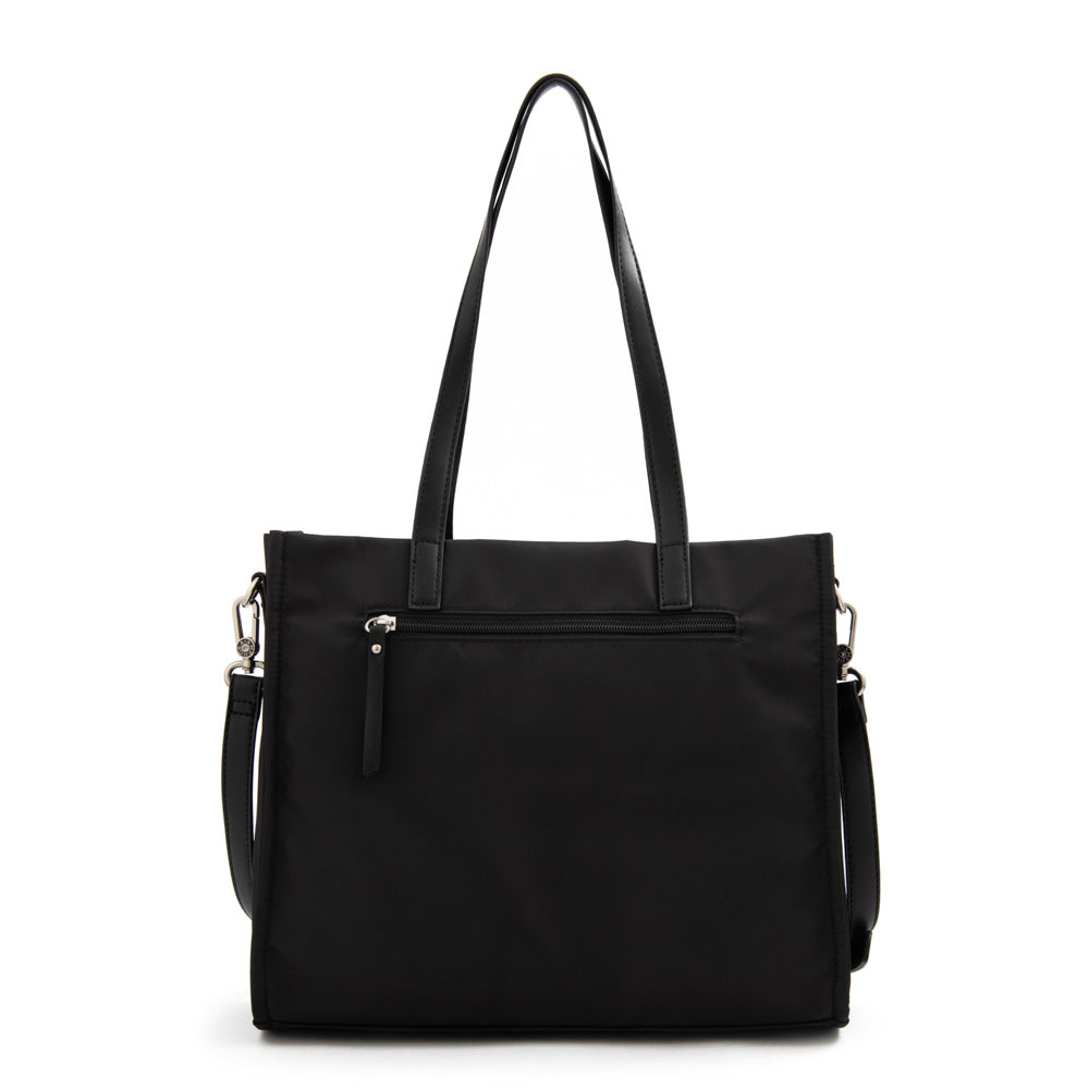 Cartera tote mediana praga negro